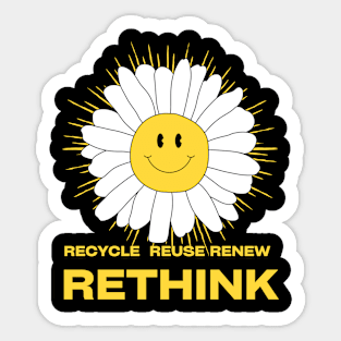 Upcycling Reuse Renew Rethink Sticker